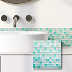 Peel & Stick Glass-Look 3D Tile Stickers (Set of 5 or 10)