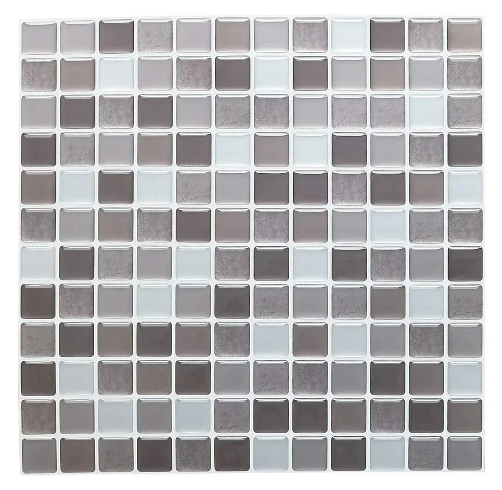 Peel & Stick Glass-Look 3D Tile Stickers (Set of 5 or 10)