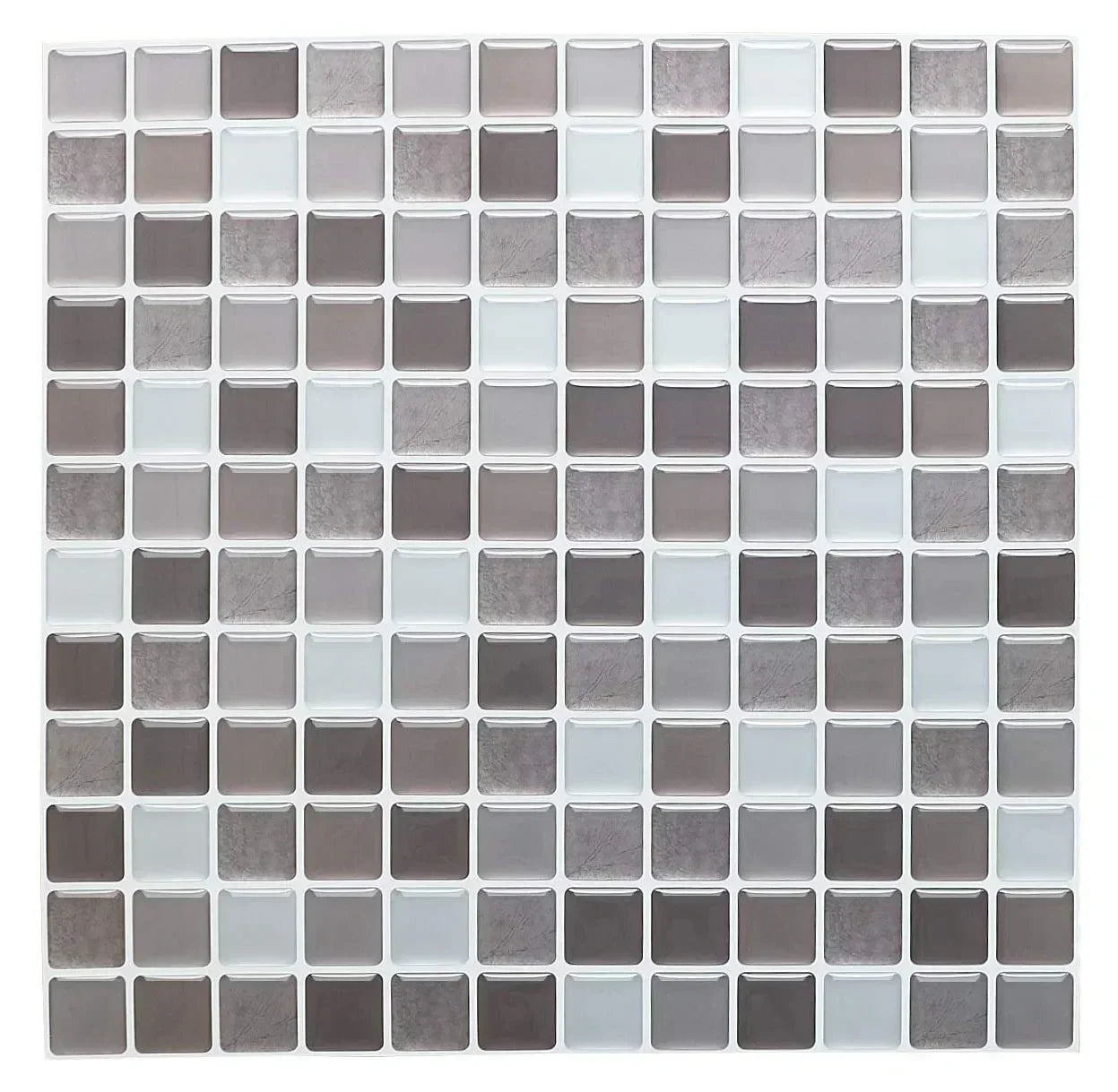 Peel & Stick Glass-Look 3D Tile Stickers (Set of 5 or 10)
