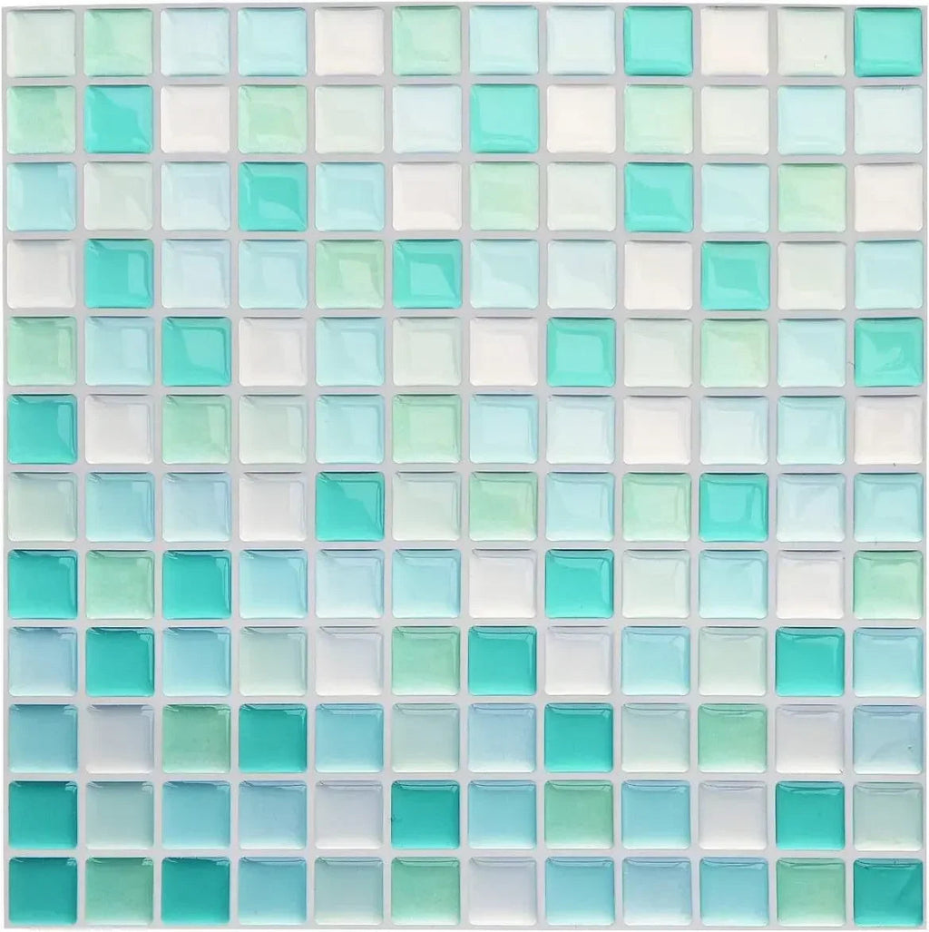 Peel & Stick Glass-Look 3D Tile Stickers (Set of 5 or 10)