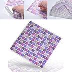 Peel & Stick Glass-Look 3D Tile Stickers (Set of 5 or 10)