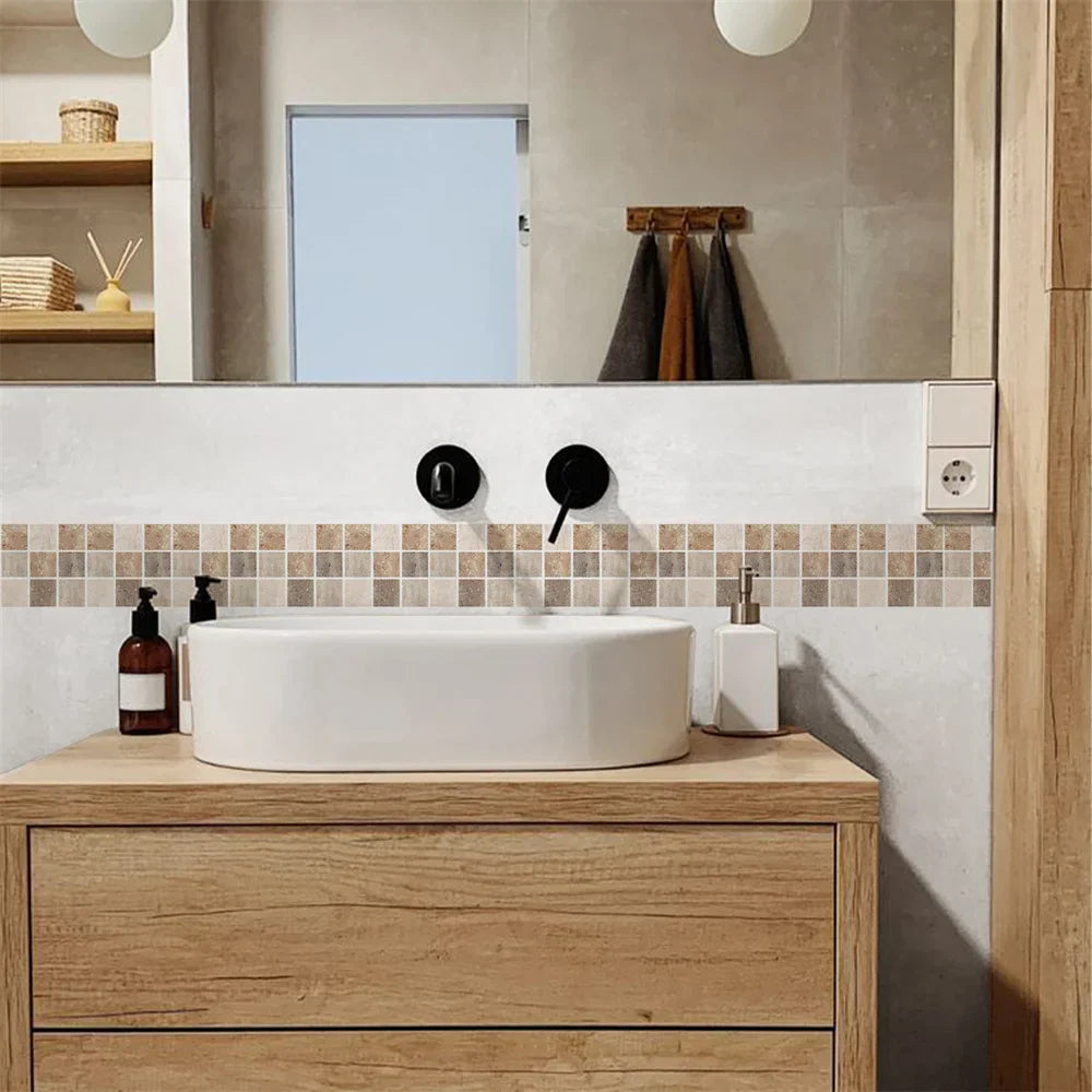 Peel & Stick Waterproof Mosaic Backsplash