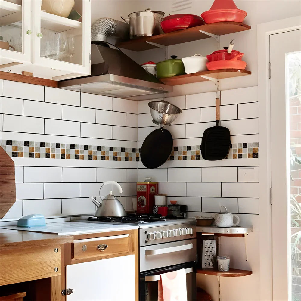 Peel & Stick Waterproof Mosaic Backsplash
