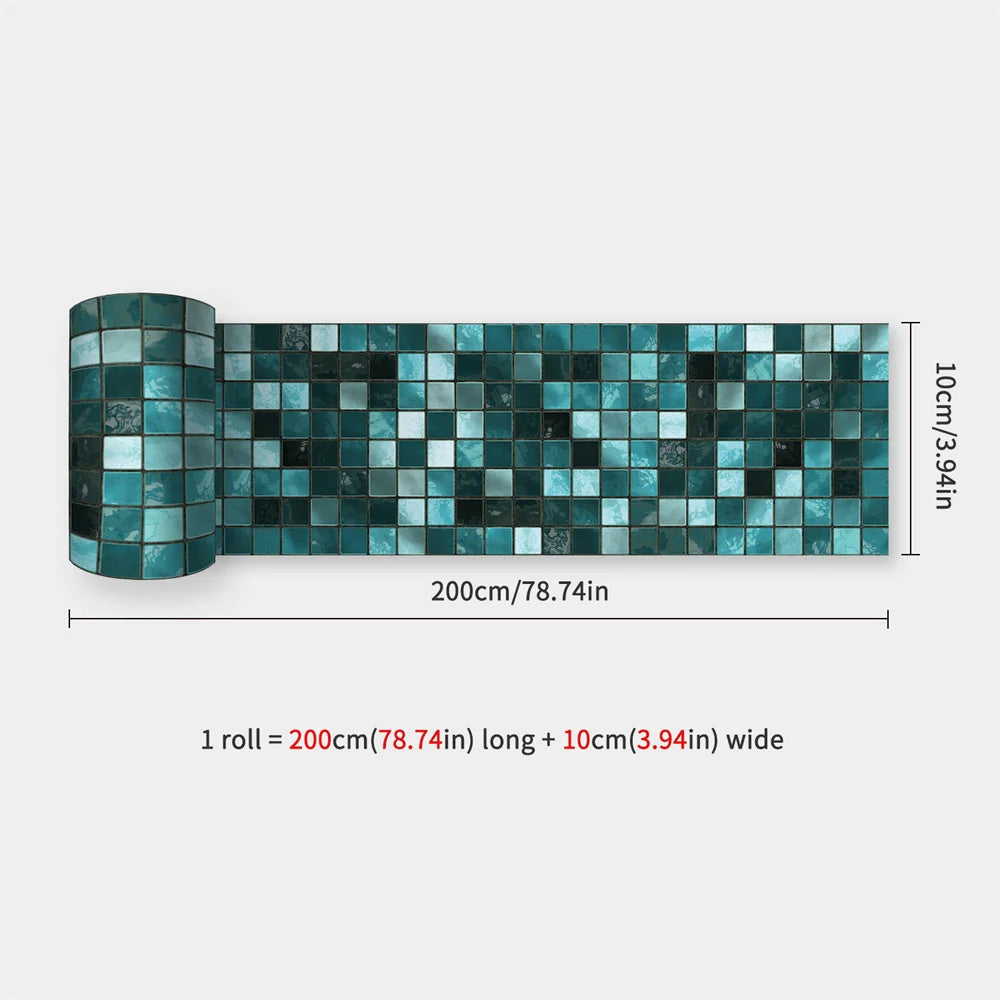 Peel & Stick Waterproof Mosaic Backsplash