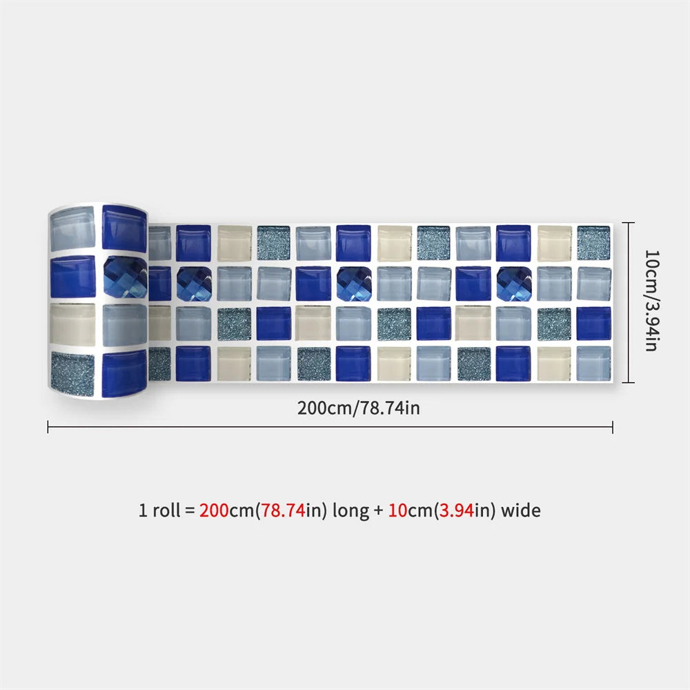 Peel & Stick Waterproof Mosaic Backsplash