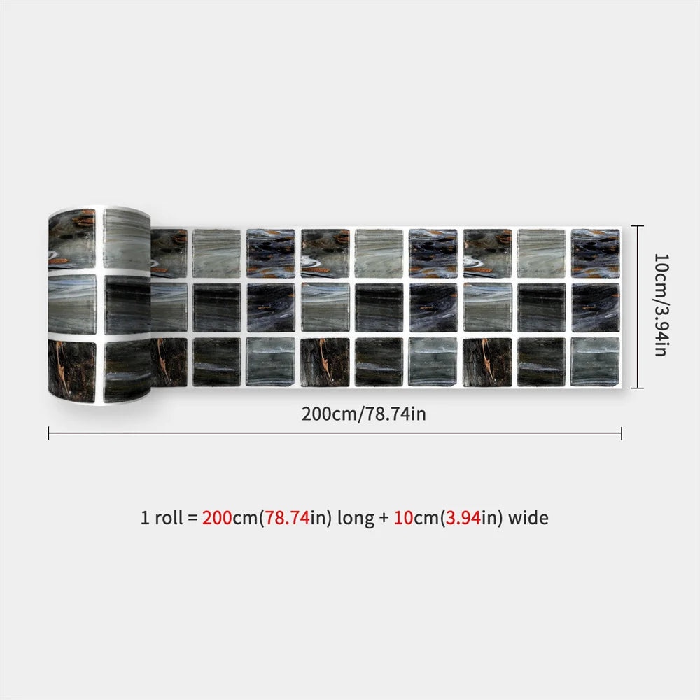 Peel & Stick Waterproof Mosaic Backsplash