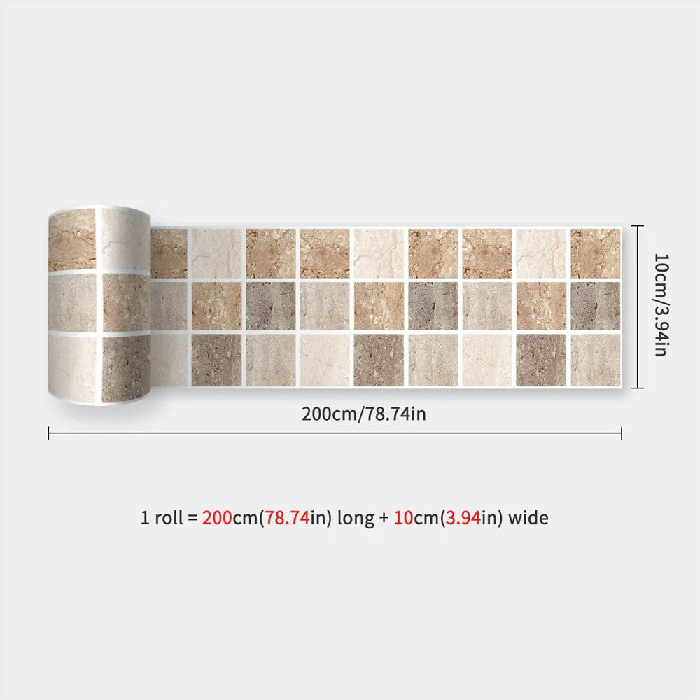 Peel & Stick Waterproof Mosaic Backsplash