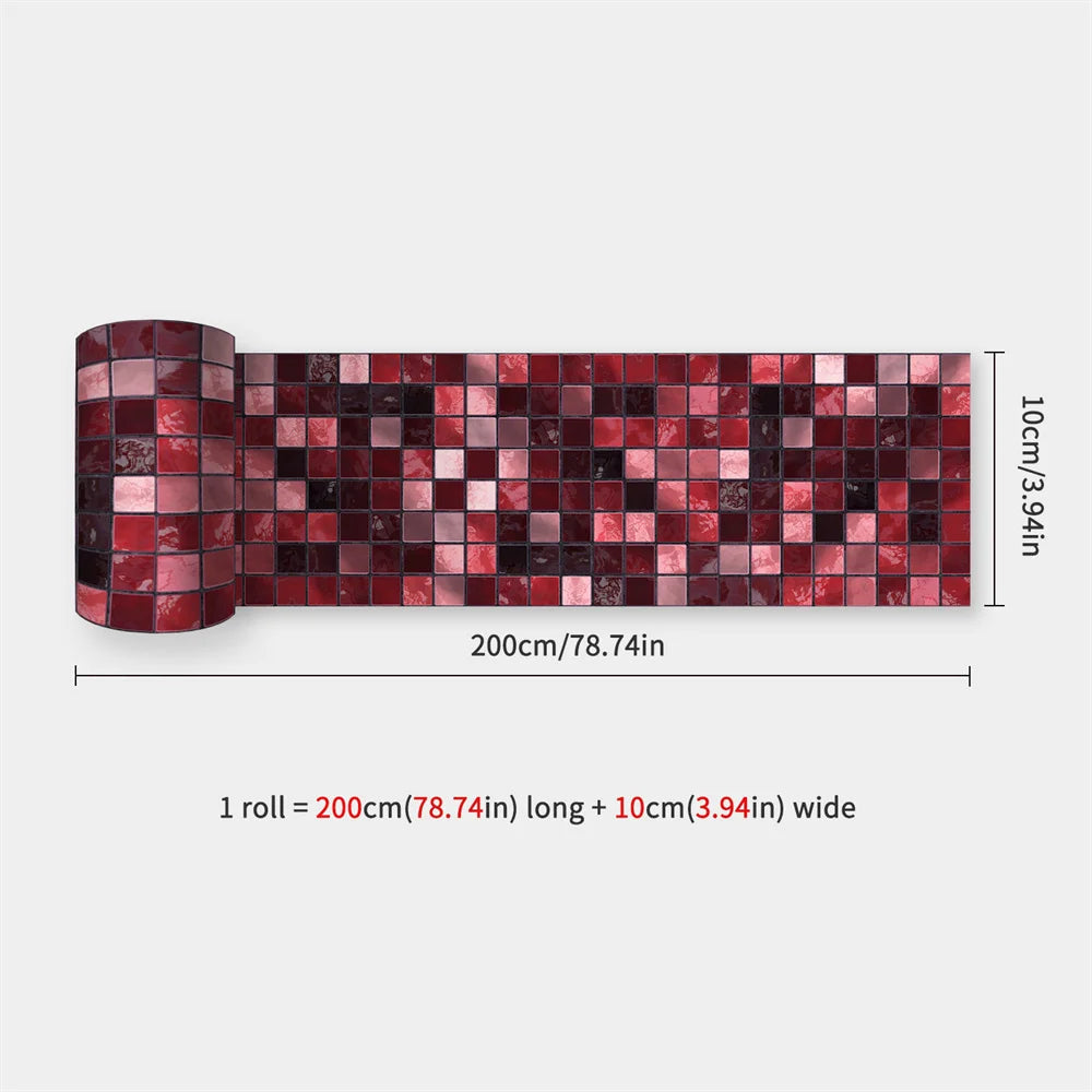Peel & Stick Waterproof Mosaic Backsplash