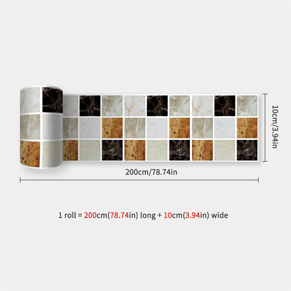 Peel & Stick Waterproof Mosaic Backsplash