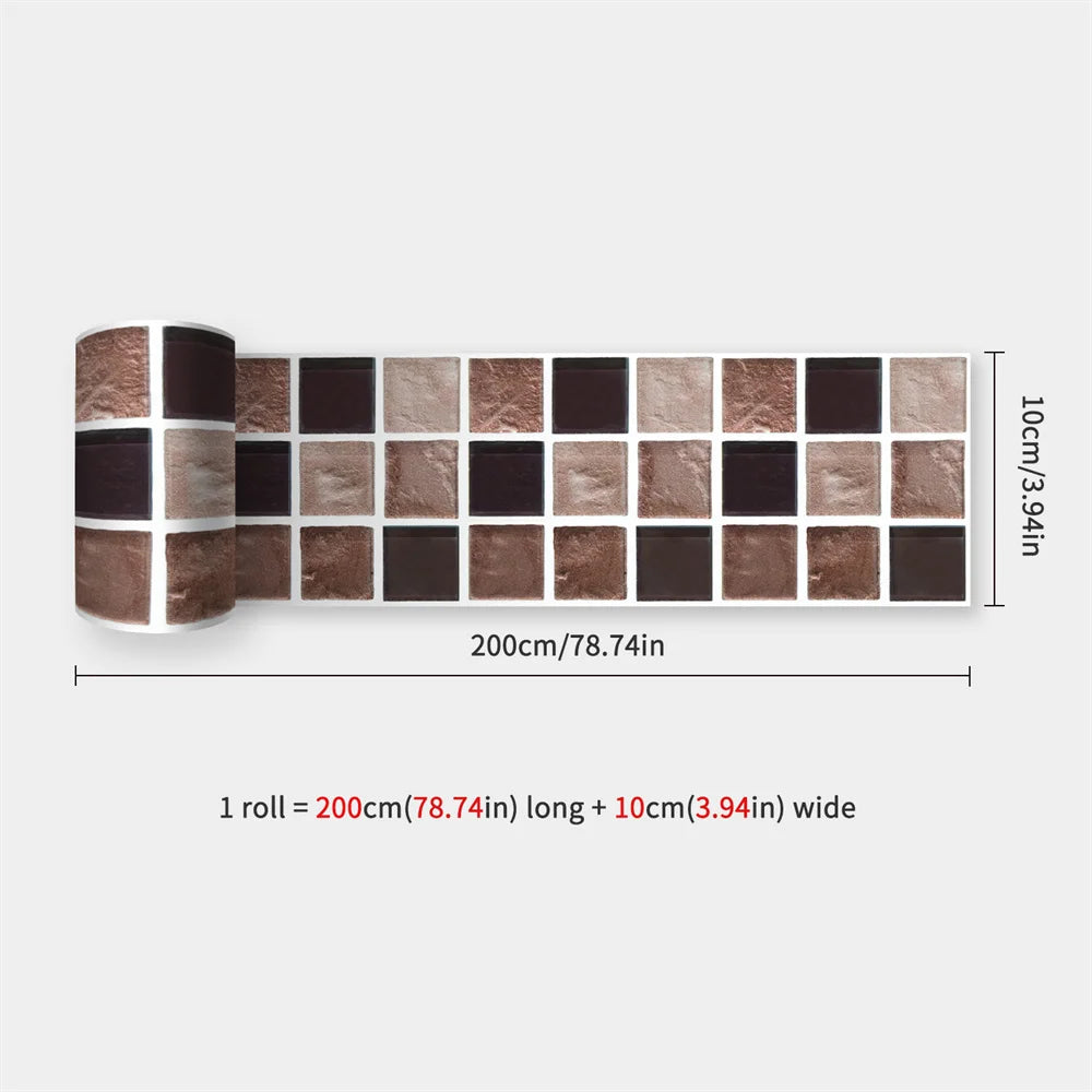 Peel & Stick Waterproof Mosaic Backsplash