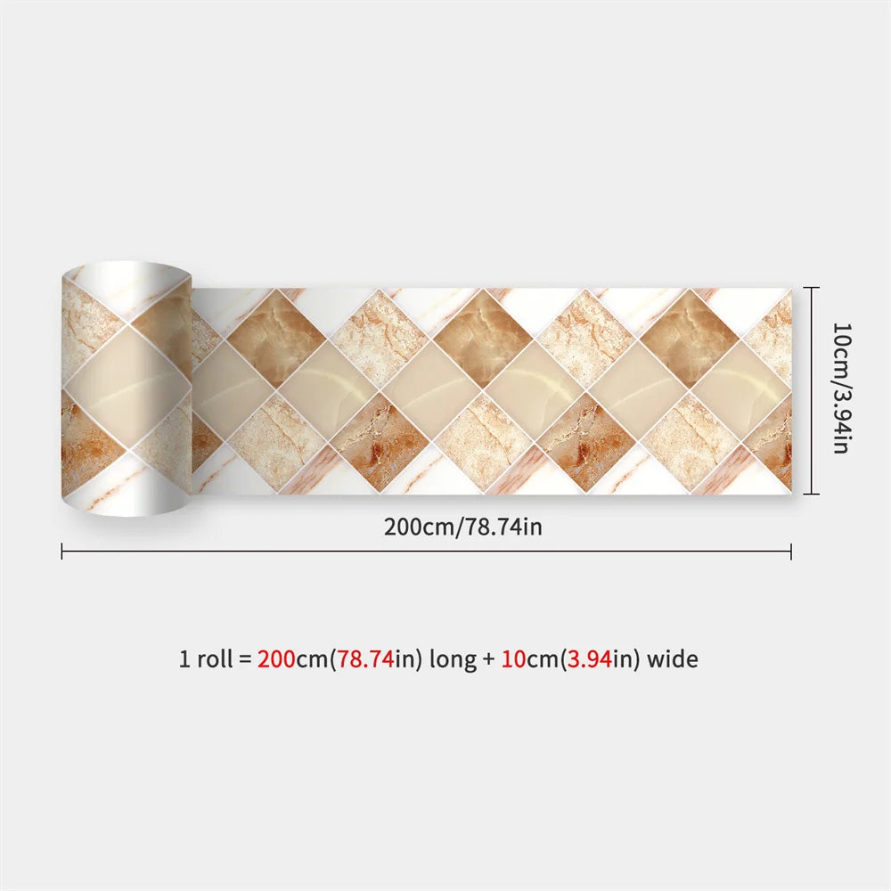 Peel & Stick Waterproof Mosaic Backsplash