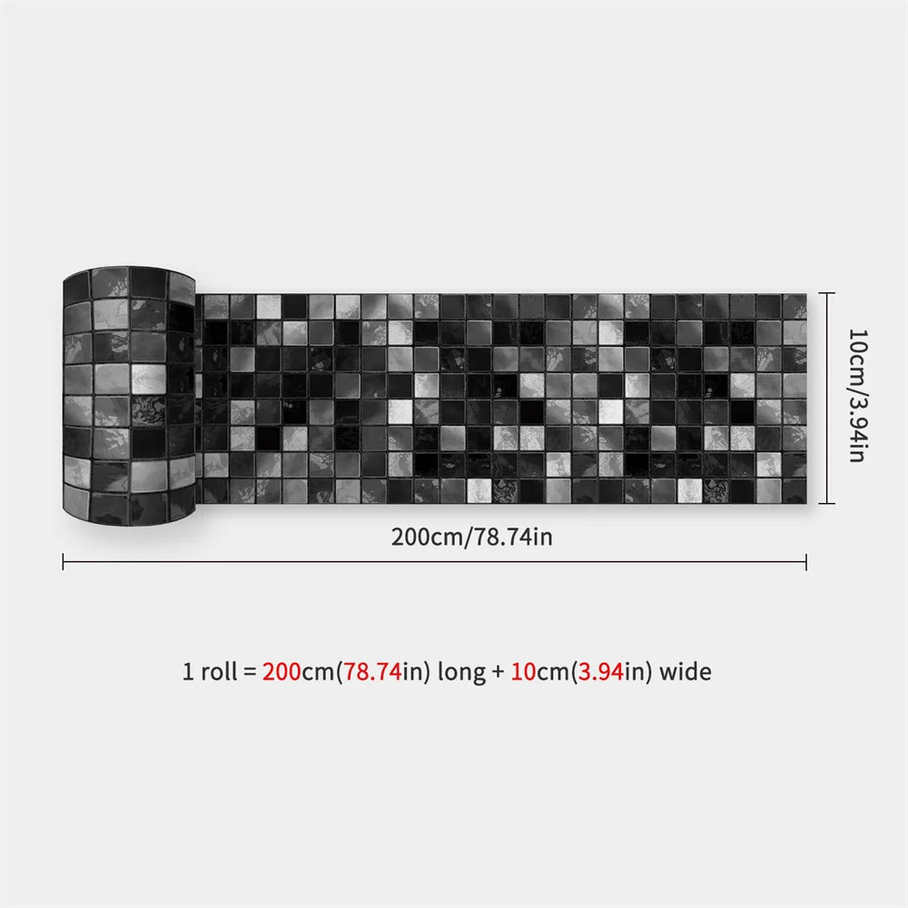 Peel & Stick Waterproof Mosaic Backsplash