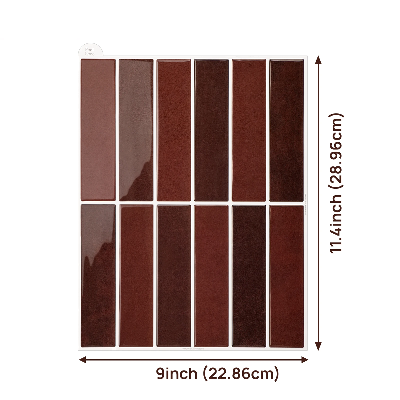 Peel-and-Stick Waterproof 3D Marble Wall Tiles (10-Piece Pack)