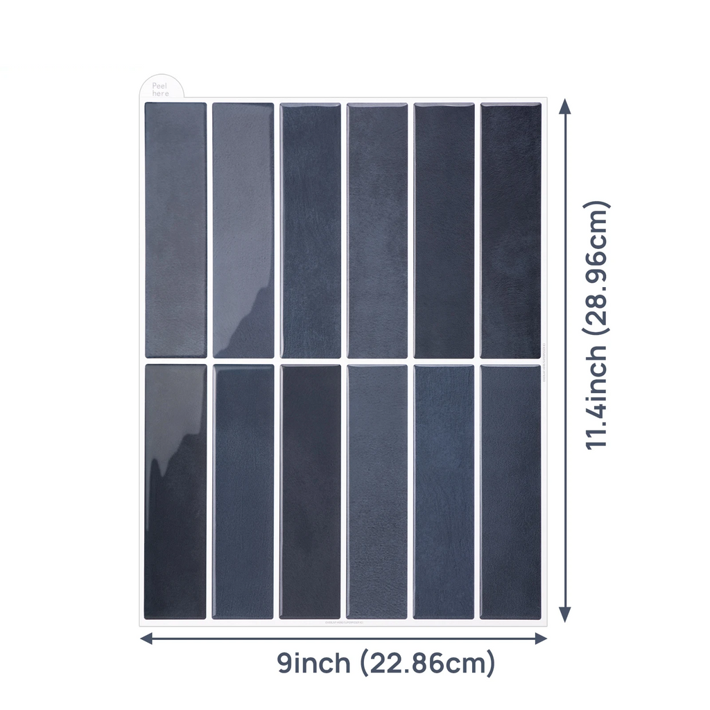 Peel-and-Stick Waterproof 3D Marble Wall Tiles (10-Piece Pack)