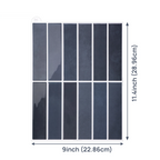 Peel-and-Stick Waterproof 3D Marble Wall Tiles (10-Piece Pack)