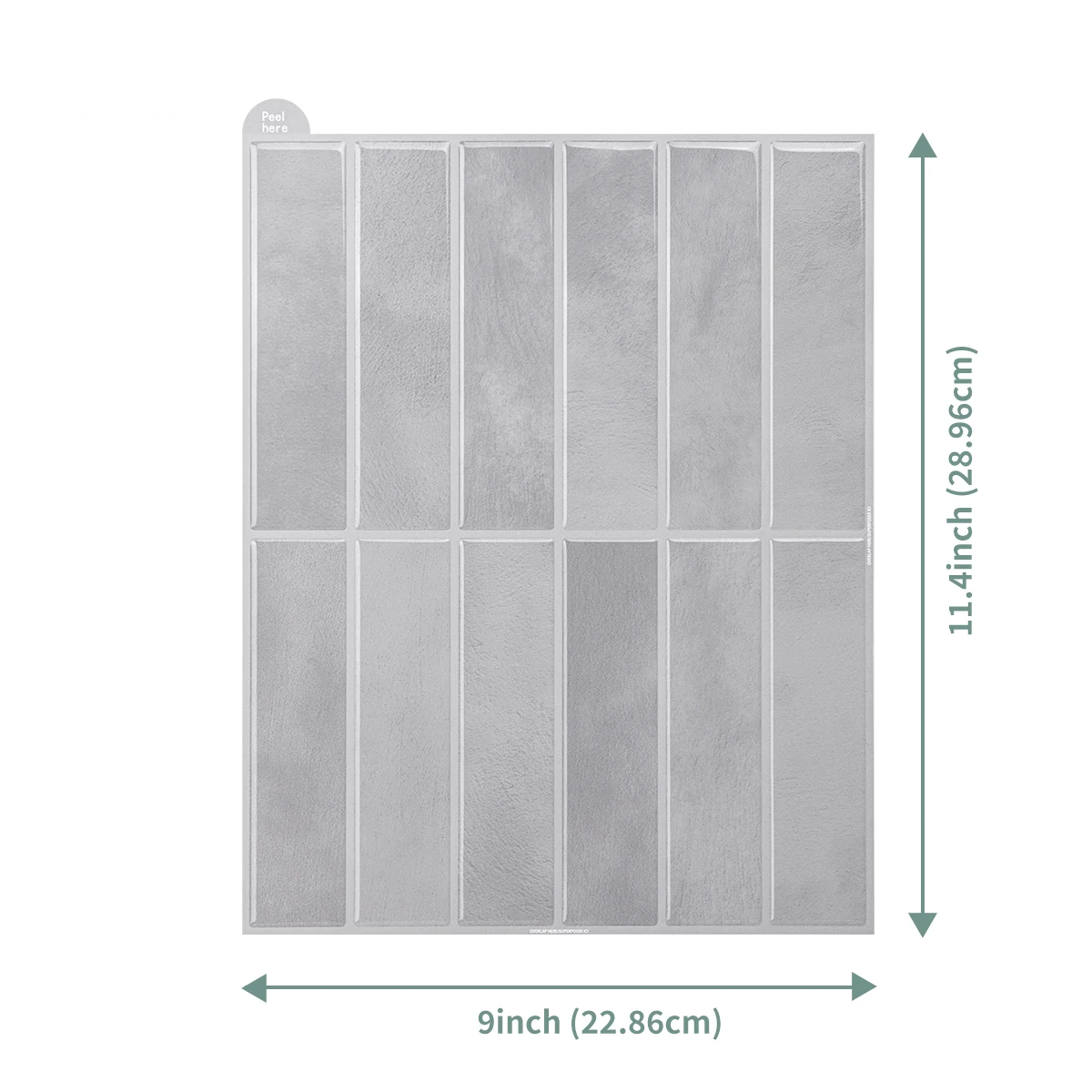 Peel-and-Stick Waterproof 3D Marble Wall Tiles (10-Piece Pack)