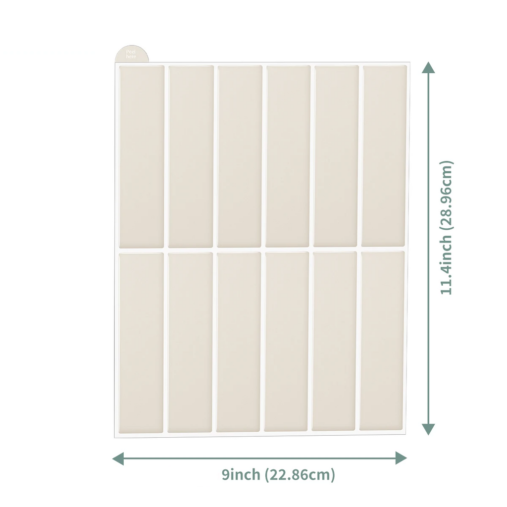 Peel-and-Stick Waterproof 3D Marble Wall Tiles (10-Piece Pack)