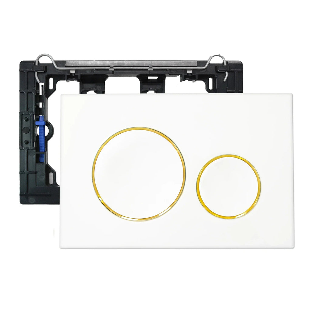 Plug-And-Play Stainless-Style Dual-Flush Plate (Fits Geberit Sigma)