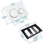 Plug-And-Play Stainless-Style Dual-Flush Plate (Fits Geberit Sigma)