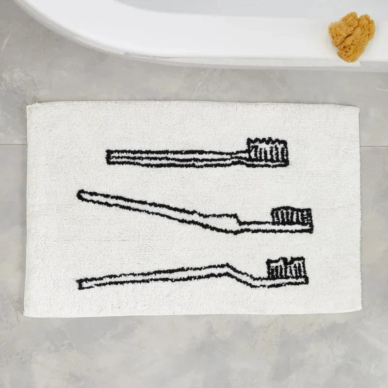 Plush Velvet-Suede Absorbent & Non-Slip Bath Mat
