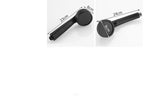 Polished Black Brass Wall-Mount Faucet (360° Swivel & Side Sprayer)