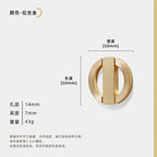Polished Zinc Alloy Round Cabinet Pull (Multiple Sizes)