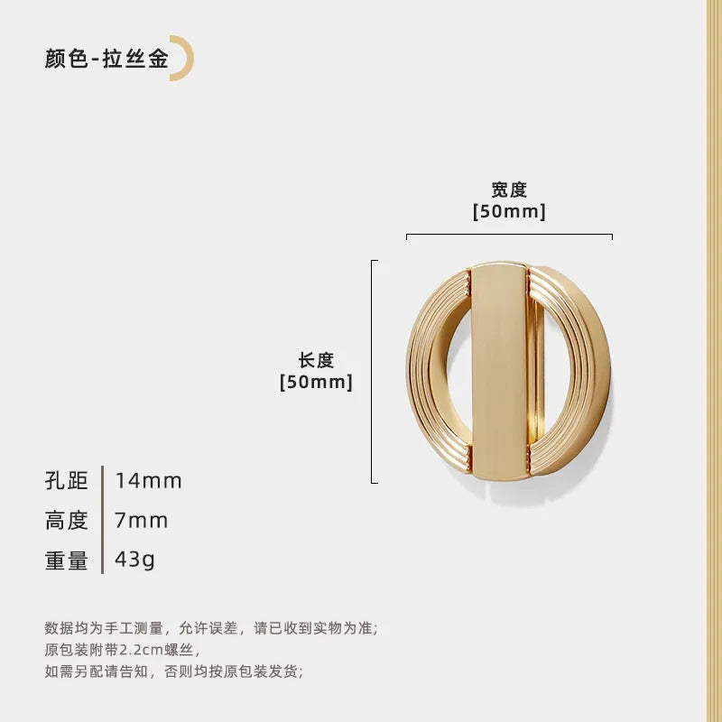 Polished Zinc Alloy Round Cabinet Pull (Multiple Sizes)
