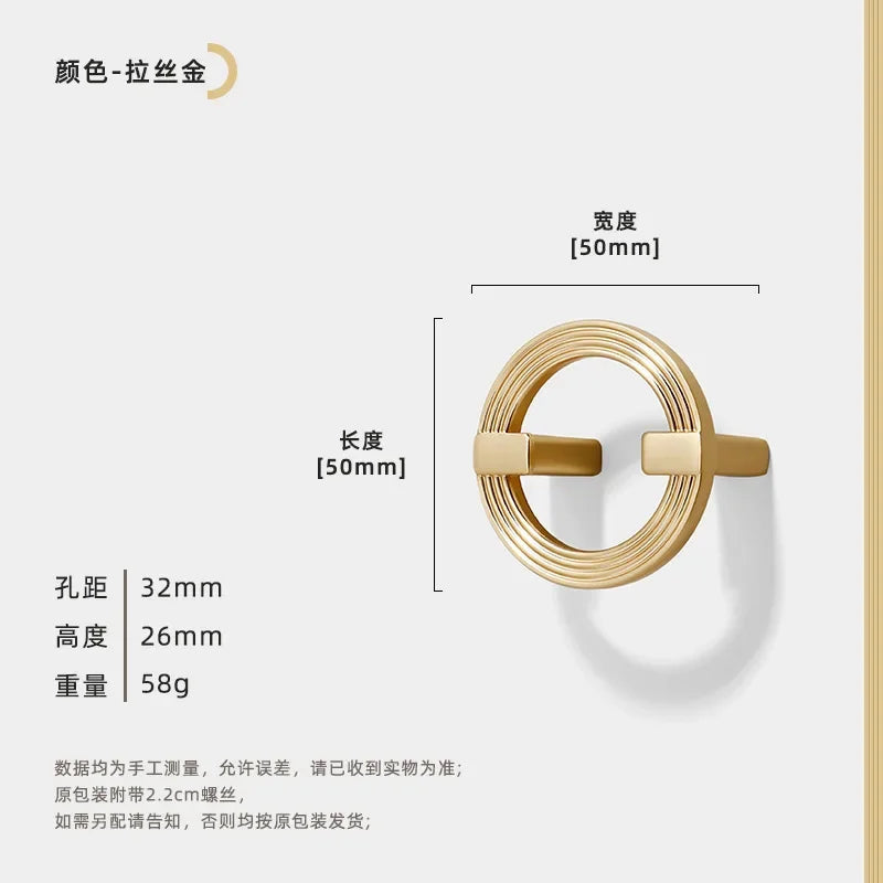 Polished Zinc Alloy Round Cabinet Pull (Multiple Sizes)