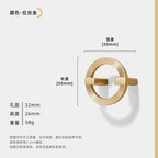 Polished Zinc Alloy Round Cabinet Pull (Multiple Sizes)