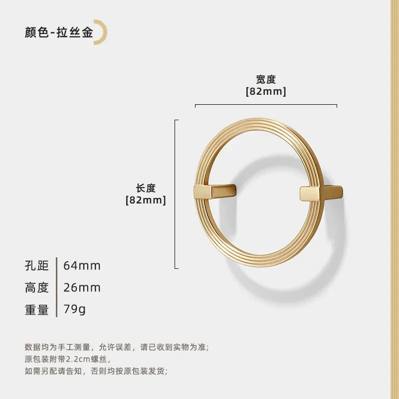 Polished Zinc Alloy Round Cabinet Pull (Multiple Sizes)