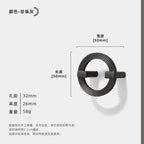Polished Zinc Alloy Round Cabinet Pull (Multiple Sizes)