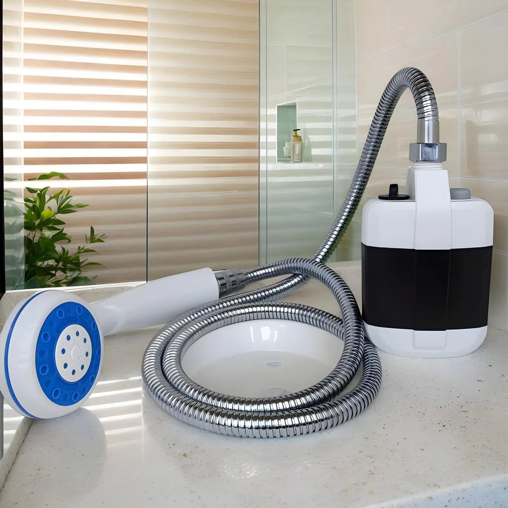 Portable Hand-Pump Camping Shower (Adjustable Flow)