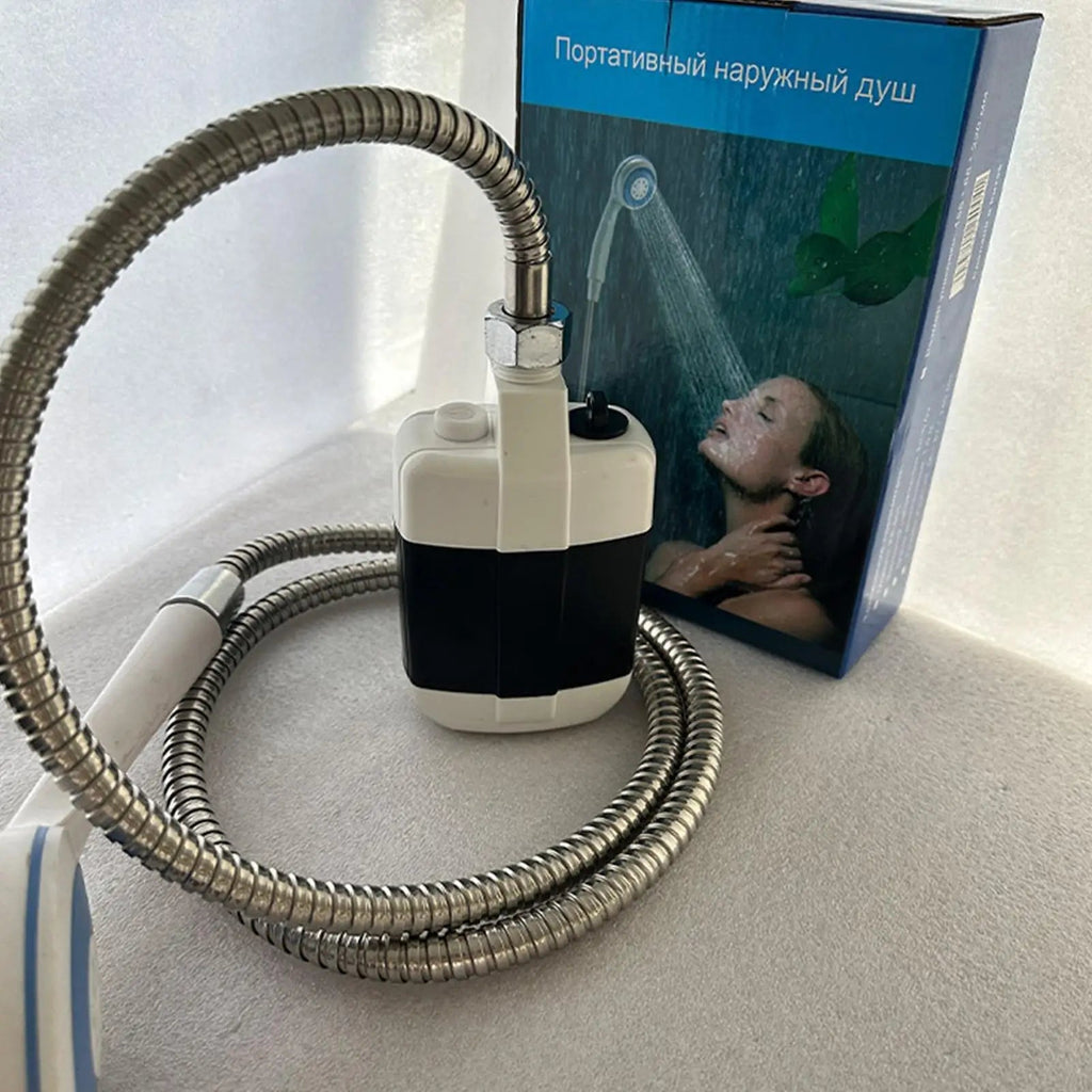 Portable Hand-Pump Camping Shower (Adjustable Flow)