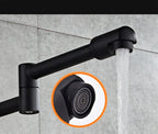 Premium Brass 360° Swivel Wall-Mount Kitchen Faucet