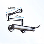 Premium Brass 360° Swivel Wall-Mount Kitchen Faucet