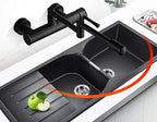Premium Brass 360° Swivel Wall-Mount Kitchen Faucet