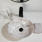 Premium Ceramic Glossy Oval Vessel Sink (Includes Drain & P-Trap)