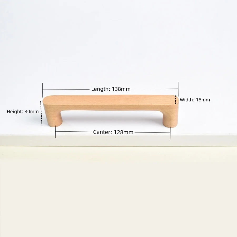 Premium Solid Wood Cabinet & Drawer Knob (Screws Included)