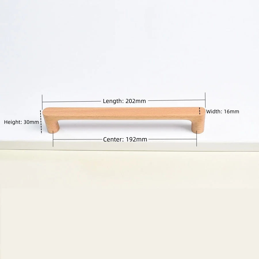 Premium Solid Wood Cabinet & Drawer Knob (Screws Included)