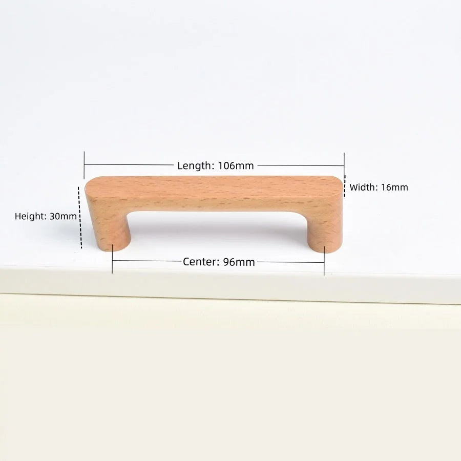 Premium Solid Wood Cabinet & Drawer Knob (Screws Included)