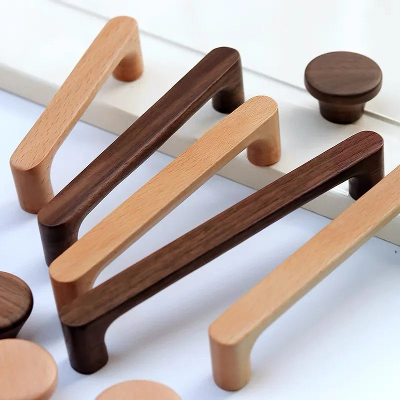 Premium Solid Wood Cabinet & Drawer Knob (Screws Included)