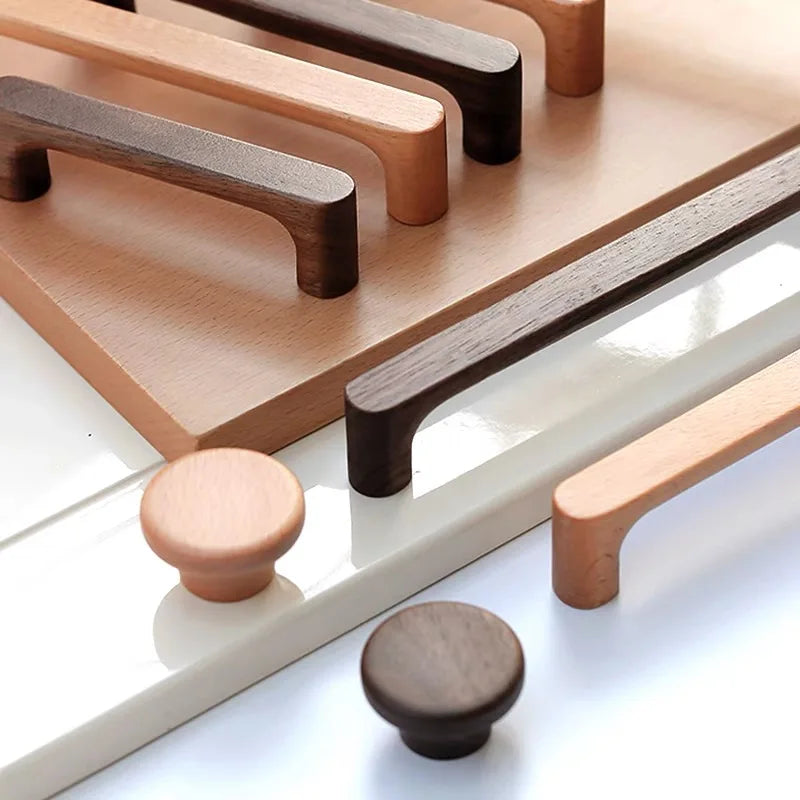 Premium Solid Wood Cabinet & Drawer Knob (Screws Included)
