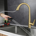 Pull-Out 304 Stainless Steel Kitchen Faucet (Deck-Mounted)