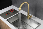 Pull-Out 304 Stainless Steel Kitchen Faucet (Deck-Mounted)