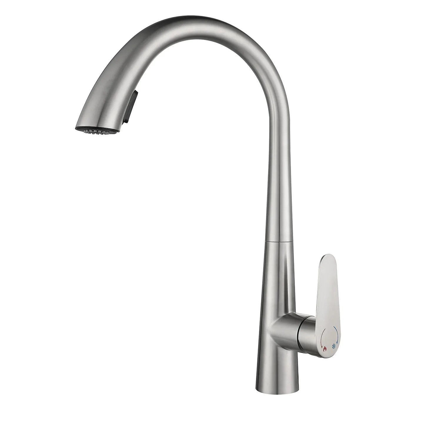 Pull-Out 304 Stainless Steel Kitchen Faucet (Deck-Mounted)