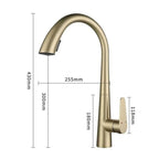 Pull-Out 304 Stainless Steel Kitchen Faucet (Deck-Mounted)