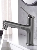 Pull-Out & Oral Rinse Brass Bathroom Sink Faucet