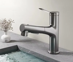 Pull-Out & Oral Rinse Brass Bathroom Sink Faucet