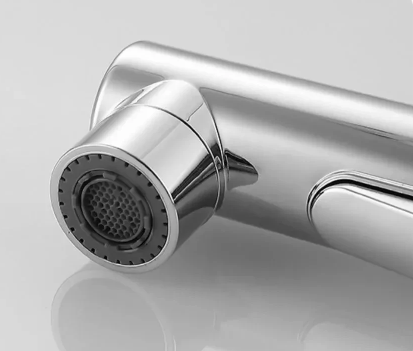 Pull-Out & Oral Rinse Brass Bathroom Sink Faucet