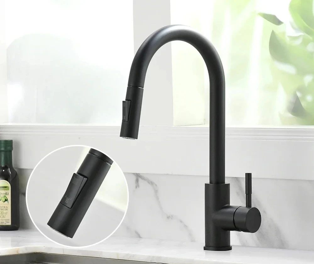 Pull-Out Single-Handle Kitchen Faucet (Deck-Mount)